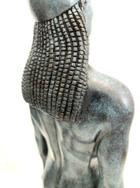 Bronzefiguren -Riace Krieger signiert Phidias auf Marmorplatte