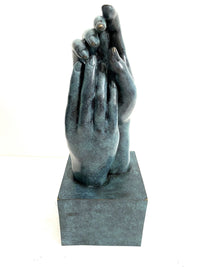 Skulptur "Die Kathedrale" (1908) Bronzeskulptur signiert Rodin auf Bronzesockel