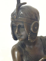Bronzefigur Frau – Art-Déco-Tänzerin nach D. H. Chiparus auf Marmorsockel (Kopie)