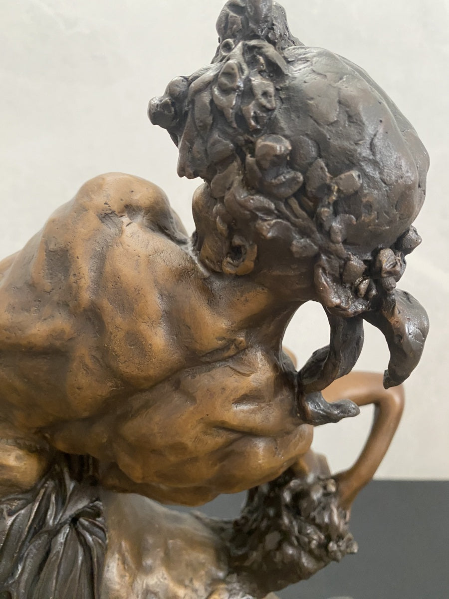 XL Bronzefigur signiert 28kg -Die Entführung von Deianira durch  Zentaur Nessus