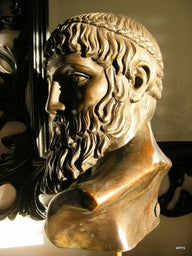 Poseidon Bronze Bust - Greek Mythology on Base