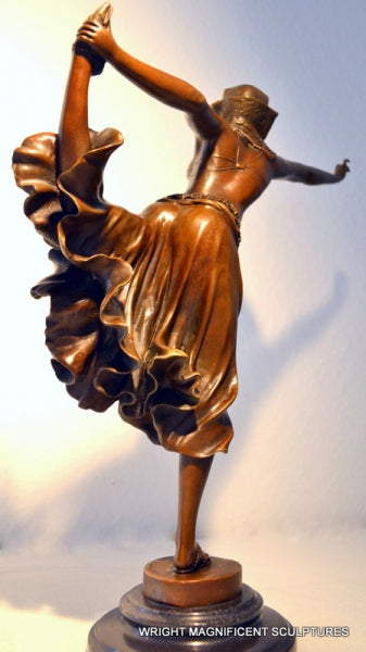 Claire Jeanne Roberte Colinet Danseuse En Bronze Art Déco