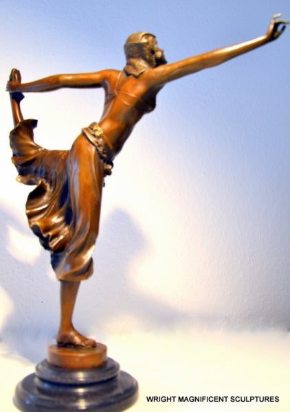 Claire Jeanne Roberte Colinet Danseuse En Bronze Art Déco